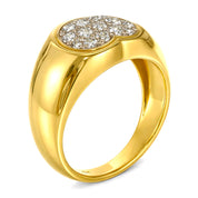 Anello - 18 carati Oro bianco, Oro giallo - 0.43ct. tw. Diamante (Naturale)