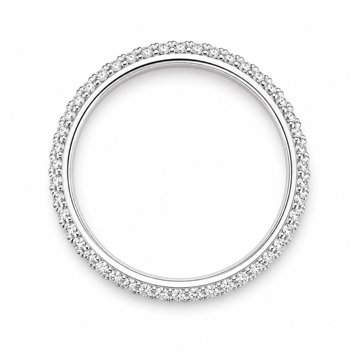 Anello - 18 carati Oro bianco - 1.50ct. tw. Diamante (Naturale) - Made in Italy - Handmade