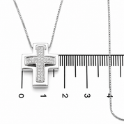 Collana con ciondolo - 18 carati Oro bianco - 0.32ct. tw. Diamante (Naturale) - Made in Italy - Handmade