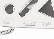 Collana con ciondolo - 18 carati Oro bianco - 0.57ct. tw. Smeraldo - Diamante - Made in Italy - Handmade