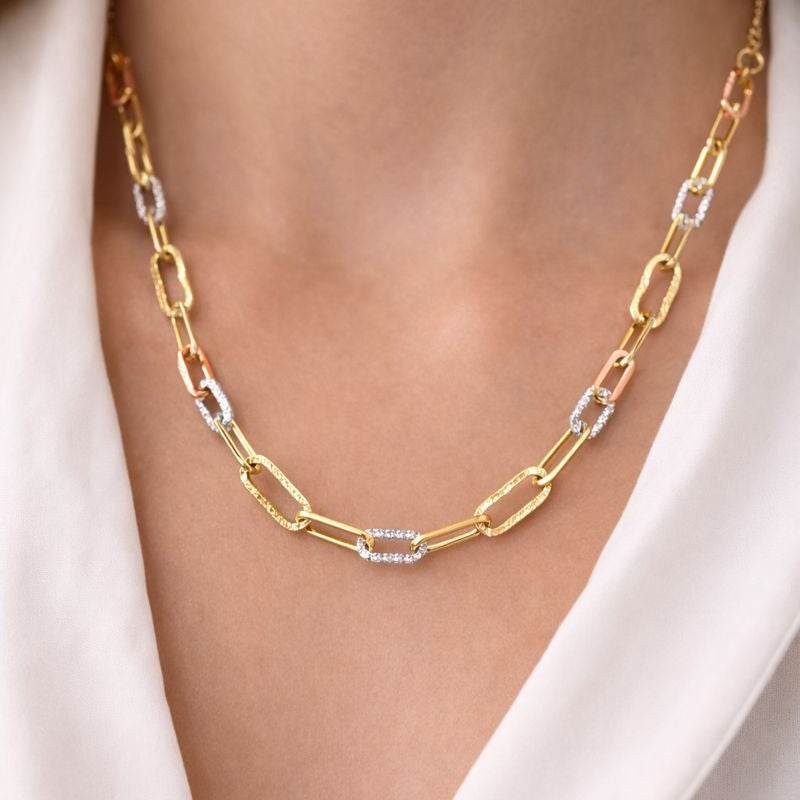Collana - 18 carati Oro bianco, Oro giallo, Oro rosa