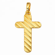Ciondolo a croce - 18 carati Oro giallo