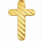 Ciondolo a croce - 18 carati Oro giallo