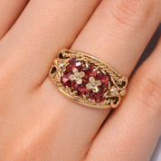 Anello - 18 carati Oro giallo - 1.80ct. tw. Granato