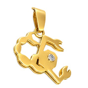 Ciondolo - 18 carati Oro bianco, Oro giallo Diamante (Naturale)