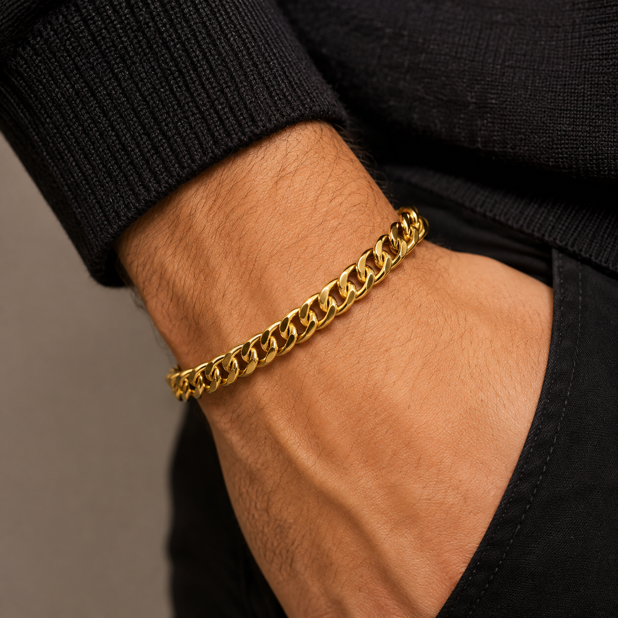 Bracciale - 18 carati Oro giallo - Handmade - Made in Italy