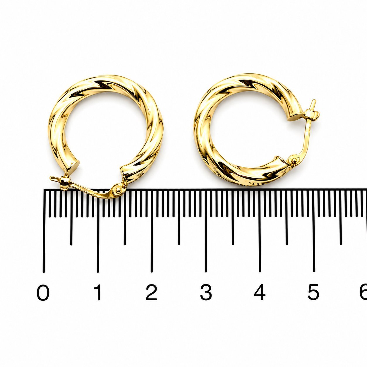 Orecchini - 18 carati Oro giallo - Made in Italy - Handmade