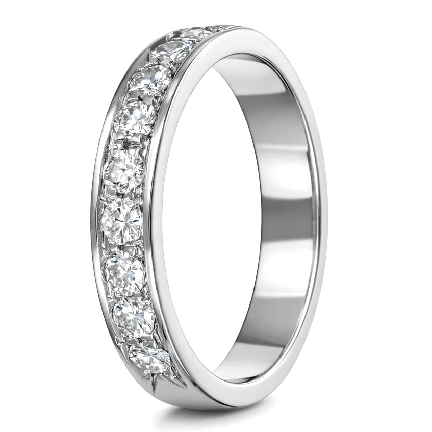 Anello - 18 carati Oro bianco - 0.54ct. tw. Diamante (Naturale)
