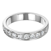 Anello - 18 carati Oro bianco - 0.54ct. tw. Diamante (Naturale)