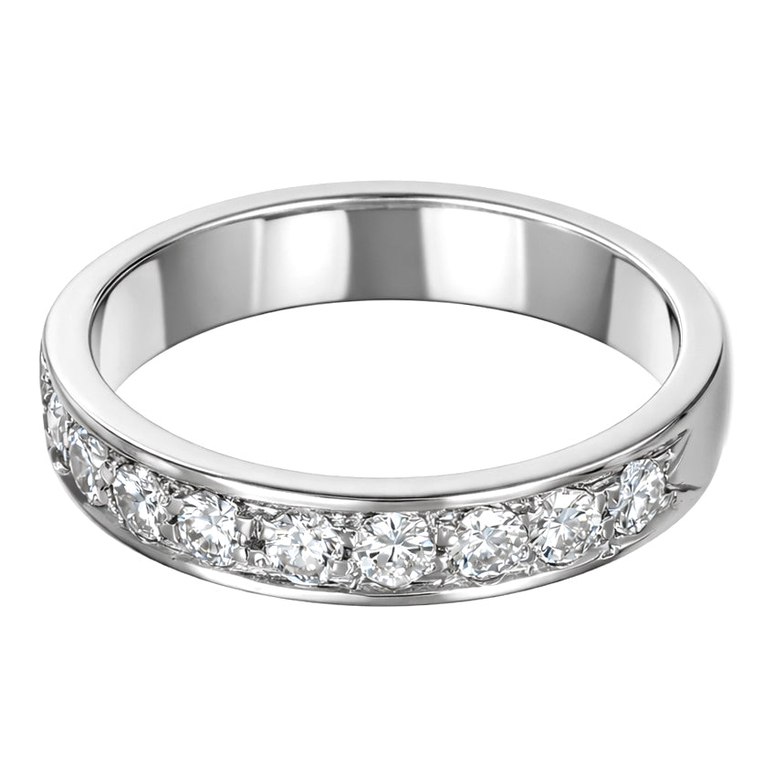Anello - 18 carati Oro bianco - 0.54ct. tw. Diamante (Naturale)