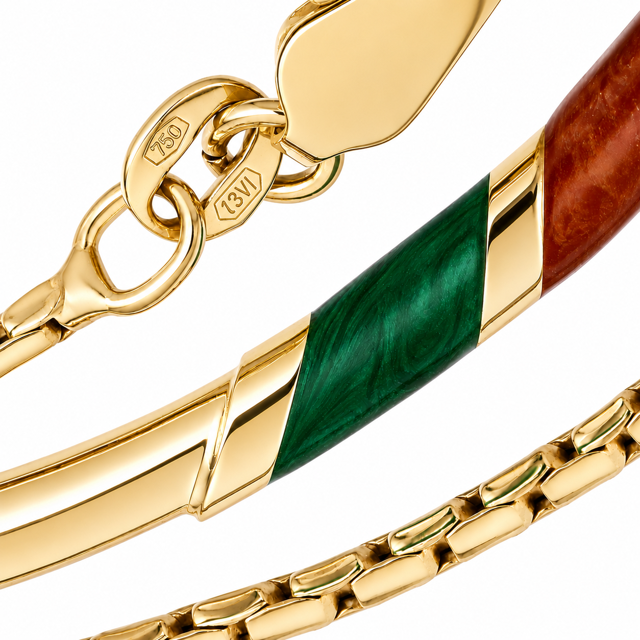 Bracciale - 18 carati Oro giallo - Handmade - Made in Italy
