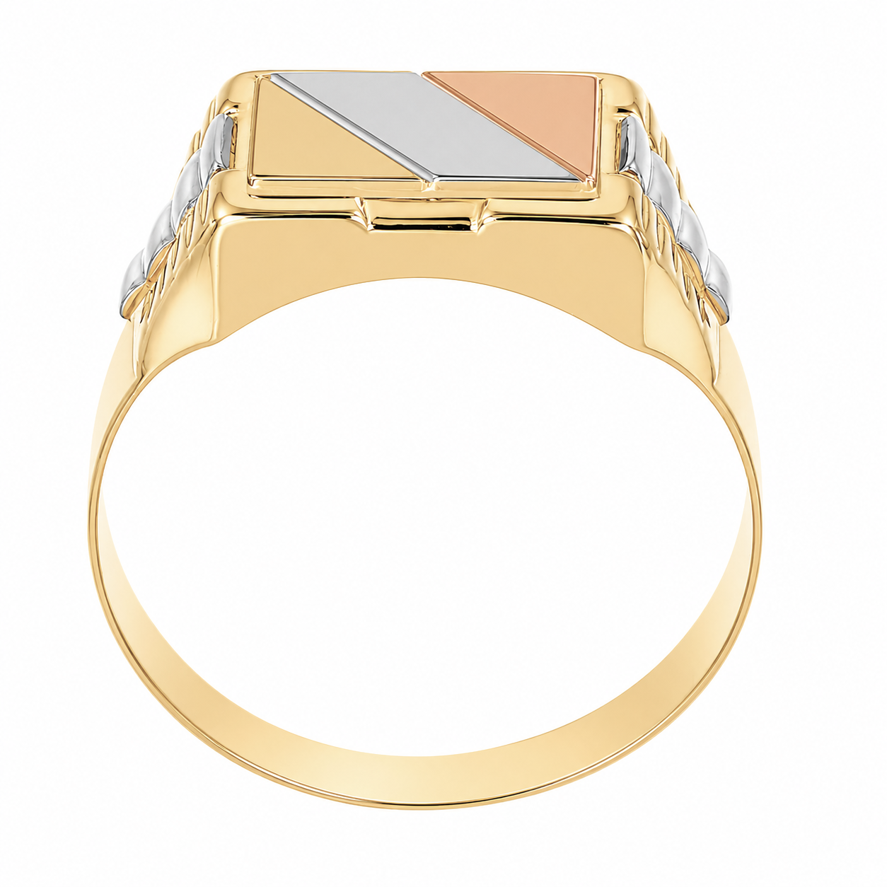 Anello - 18 carati Oro bianco, Oro rosa, Oro giallo - Made in Italy - Handmade