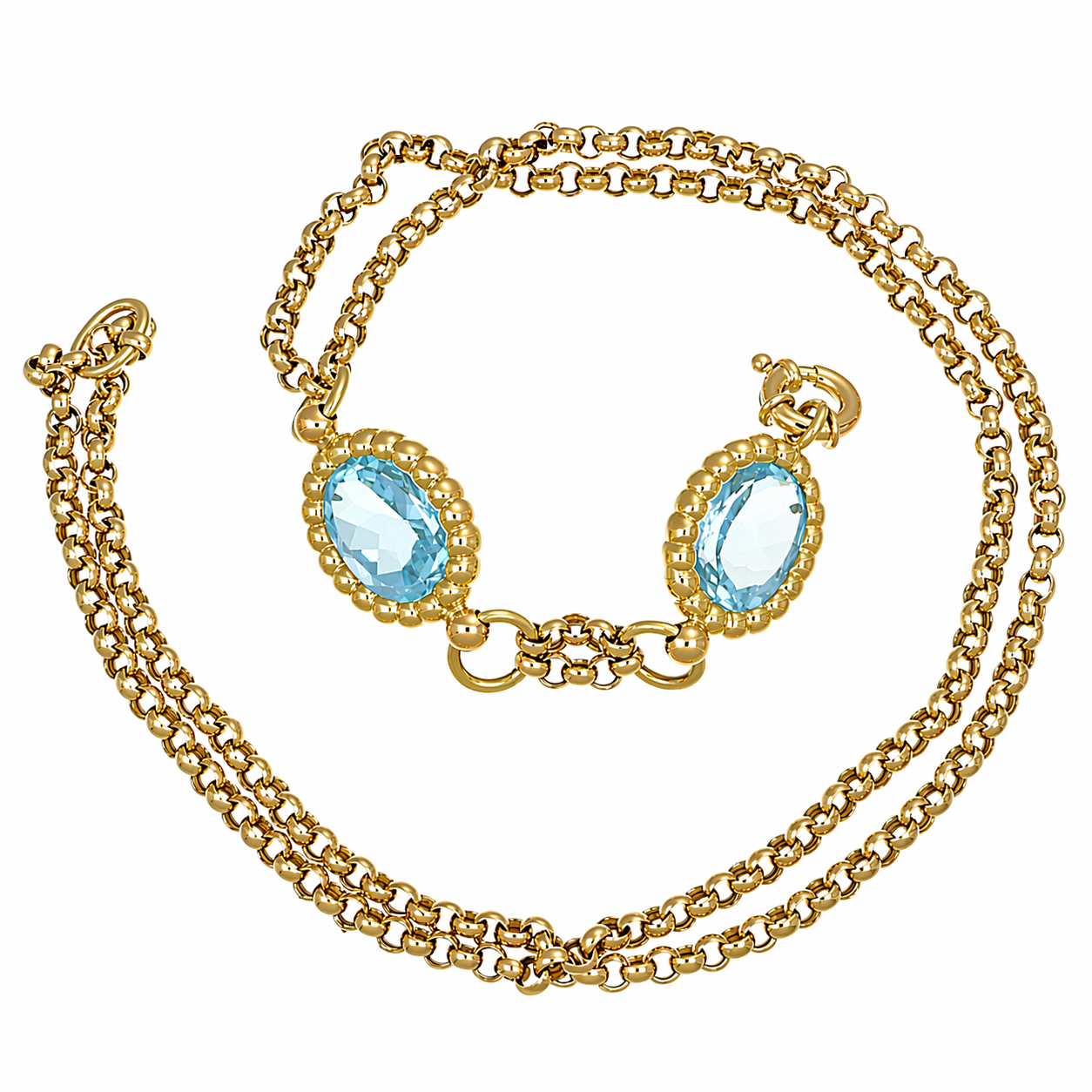 Collana - 18 carati Oro giallo - 66.00ct. tw. Topazio