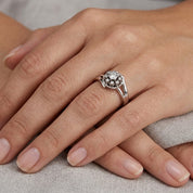 Anello - 18 carati Oro bianco - 0.28ct. tw. Diamante (Naturale) - Made in Italy - Handmade