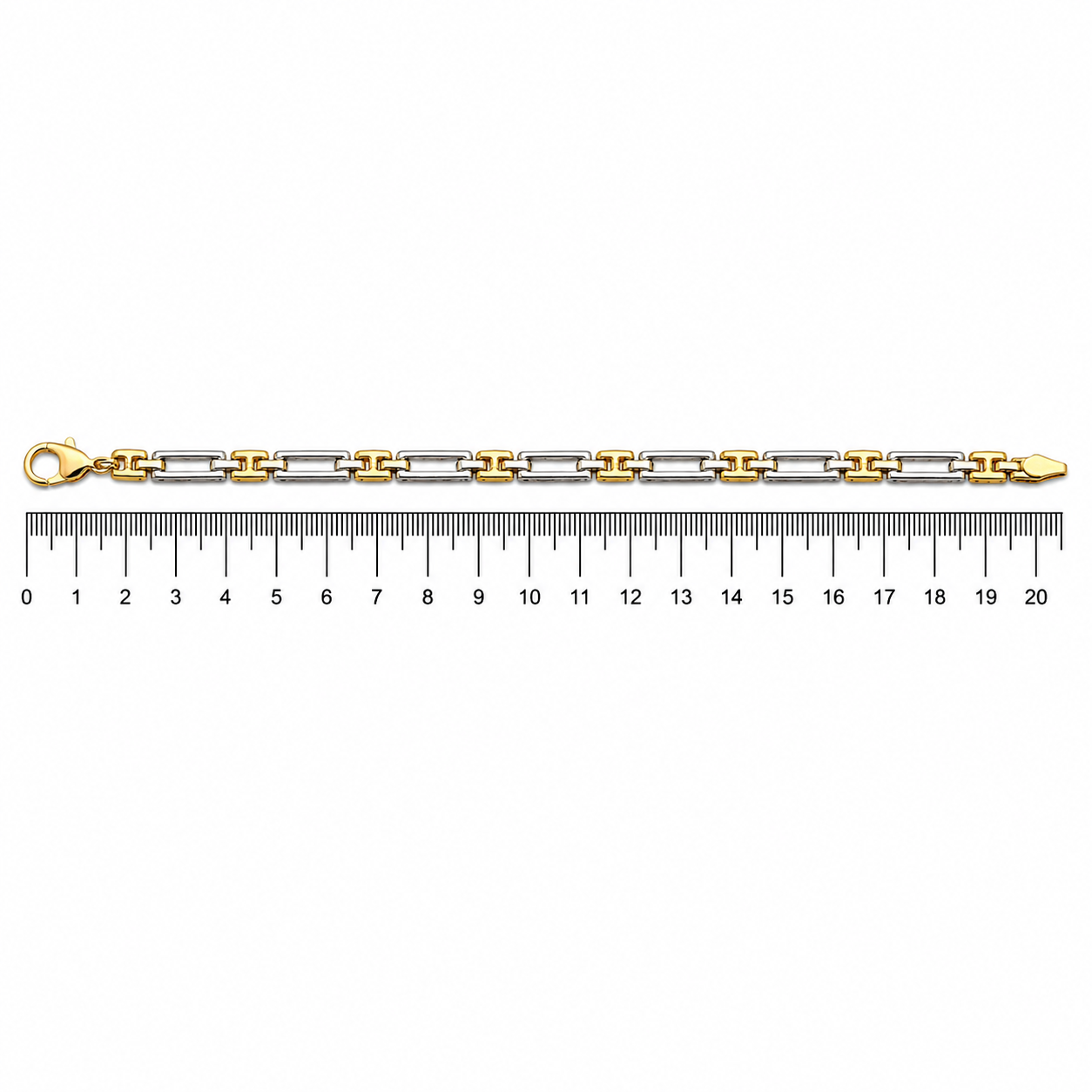 Bracciale - 18 carati Oro giallo, Oro bianco - Made in Italy - Handmade