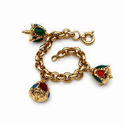 Bracciale - 18 carati Oro giallo, Agata,Corniola - Handmade - Made in Italy