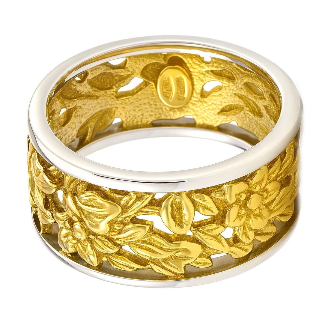 Anello - 18 carati Oro giallo, Oro bianco