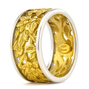 Anello - 18 carati Oro giallo, Oro bianco