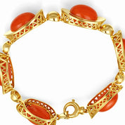 Bracciale - 18 carati Oro giallo Corallo