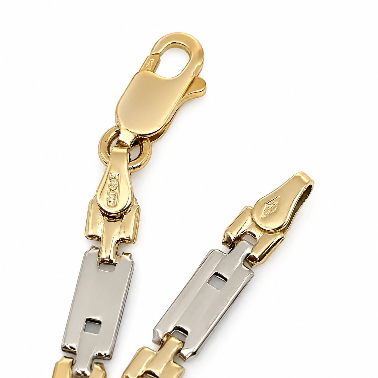 Bracciale - 18 carati Oro giallo, Oro bianco - Made in Italy - Handmade