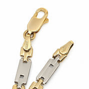 Bracciale - 18 carati Oro giallo, Oro bianco - Made in Italy - Handmade