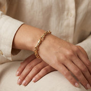Bracciale - 18 carati Oro giallo - Made in Italy - Handmade