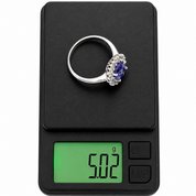 Anello - 18 carati Oro bianco - 2.21ct. tw. Tanzanite - Diamante