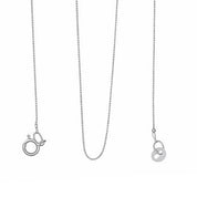 Collana con ciondolo - 18 carati Oro bianco - 0.1ct. tw. Diamante (Naturale)