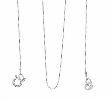 Collana con ciondolo - 18 carati Oro bianco - 0.1ct. tw. Diamante (Naturale)