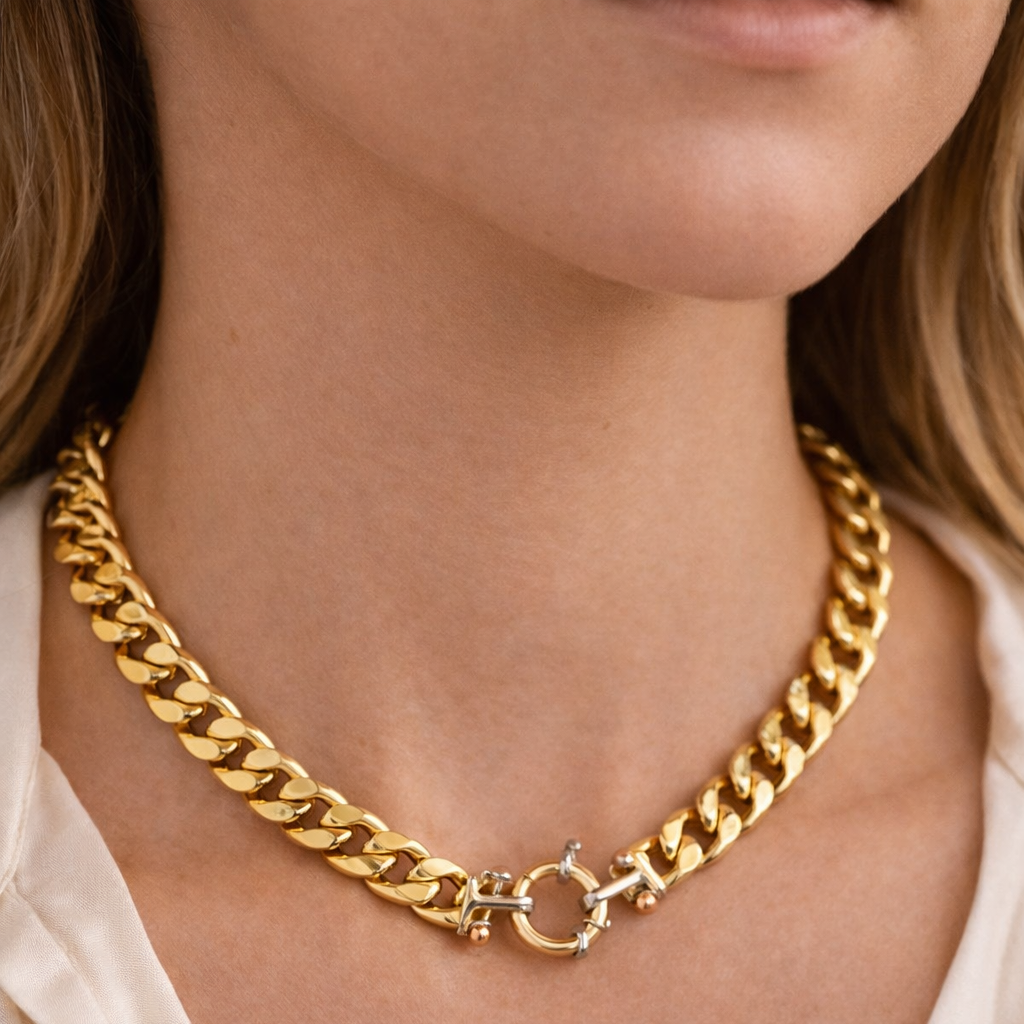 Collana - 18 carati Oro bianco, Oro giallo