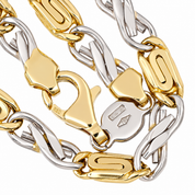 Bracciale - 18 carati Oro giallo, Oro bianco - Made in Italy - Handmade