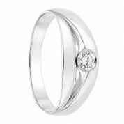 Anello - 18 carati Oro bianco - 0.23ct. tw. Diamante (Naturale) - Made in Italy - Handmade