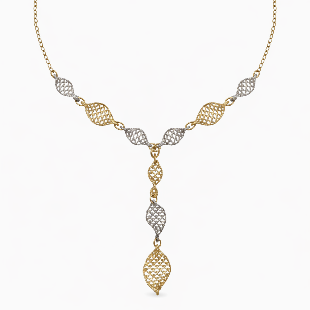 Collana con ciondolo - 18 carati Oro bianco, Oro giallo