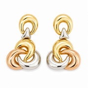 Orecchini - 18 carati Oro giallo, Oro bianco, Oro rosa - Made in Italy - Handmade