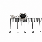 Ciondolo - 18 carati Oro bianco - 1.82ct. tw. Zaffiro - Diamante - Handmade - Made in Italy