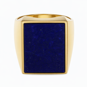 Anello - 18 carati Oro giallo - 15.00ct. tw. Lapislazzuli