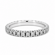 Anello - 18 carati Oro bianco - 0.90ct. tw. Diamante (Naturale) - Made in Italy