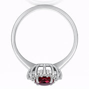 Anello - 18 carati Oro bianco - 1.97ct. tw. Tormalina - Diamante