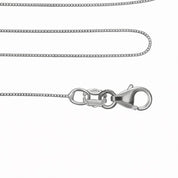 Collana con ciondolo - 18 carati Oro bianco - 0.28ct. tw. Acquamarina