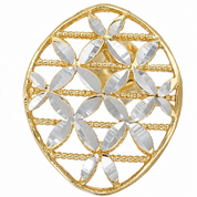 Orecchini - 18 carati Oro giallo, Oro bianco - Made inItaly - Handmade