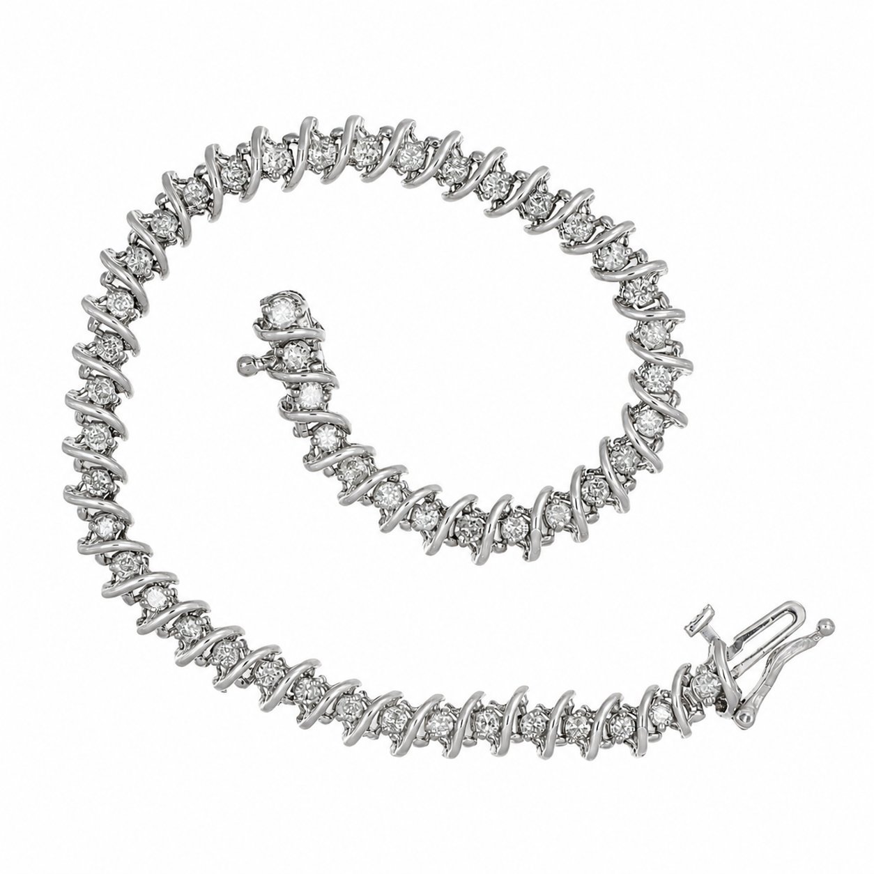 Bracciale - 14 carati Oro bianco - 2.00ct. tw. Diamante (Naturale) - Made in Italy - Handmade