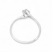 Anello - 18 carati Oro bianco - 0.20ct. tw. Diamante (Naturale) - Made in Italy - HandMade