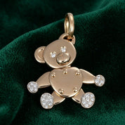 Ciondolo - 18 carati Oro giallo - 0.15ct. tw. Diamante (Naturale) - Made in Italy - Handmade