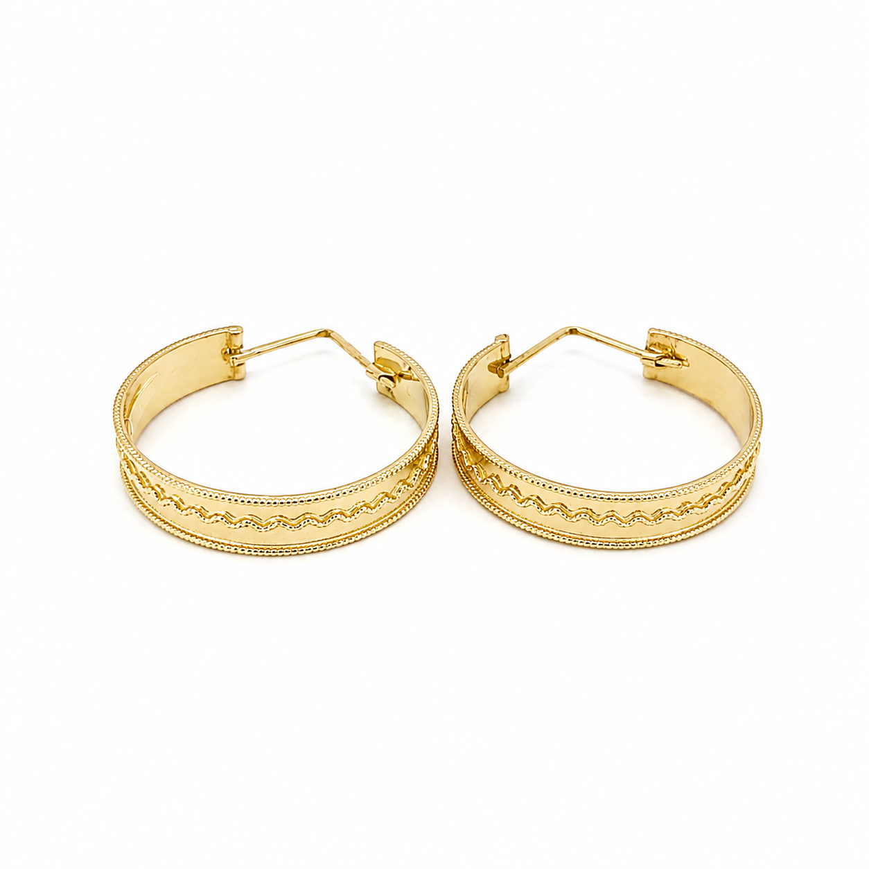 Orecchini - 18 carati Oro giallo - Made in Italy - Handmade