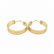 Orecchini - 18 carati Oro giallo - Made in Italy - Handmade