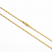 Collana - Oro giallo 18 carati - Maglia rettangolare
