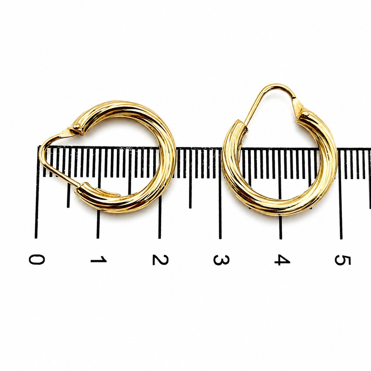 Orecchini - 18 carati Oro giallo - Made in Italy - Handmade