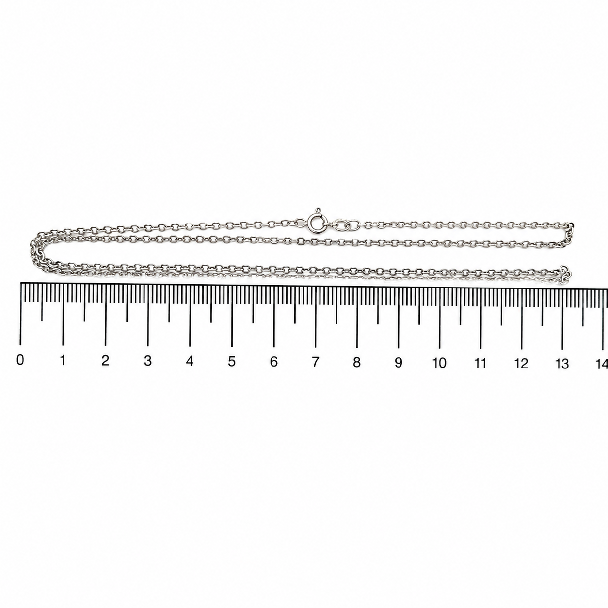 Collana - 18 carati Oro bianco - Made in Italy - Handmade