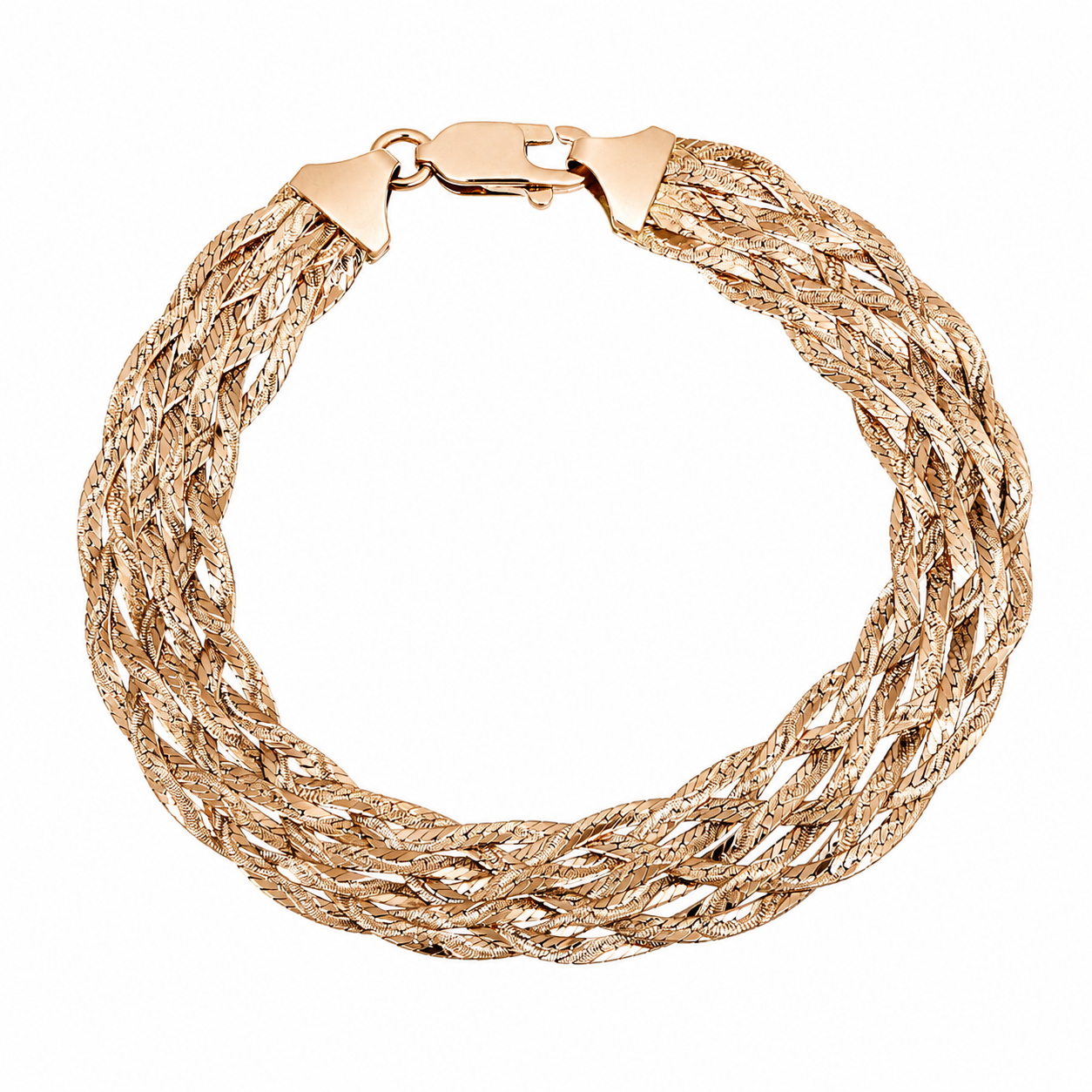 Bracciale - 14 carati Oro rosa - Made in Italy - Handmade