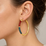 Orecchini - 18 carati Oro giallo - Made in Italy - HandMade